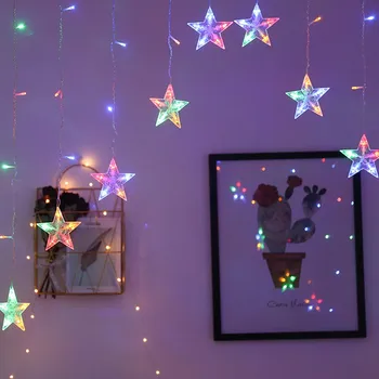CARPRIE Star Curtain Led Light String 16 Stars Lights Window Christmas Lights Decor Holiday Lights Curtain Lamp Wedding Light Oc
CARPRIE Star Curtain Led Light String 16 Stars Lights Window Christmas Lights Decor Holiday Lights Curtain Lamp Wedding Light Oc