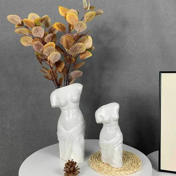 Half-length Character Vase Nordic Modern Ceramic Crafts Creative Decorations Living Room Study Wine Cabinet Decoration
Half-length Character Vase Nordic Modern Ceramic Crafts Creative Decorations Living Room Study Wine Cabinet Decoration