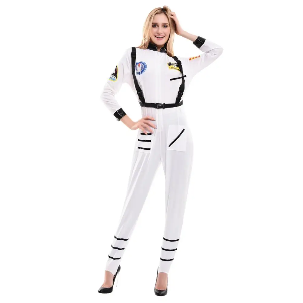 Snailify Women Costumes Anime Cosplay Super Women Costume White Jumpsuit Astronaut Costume Halloween Cosplay Purim Party Wear 
Snailify Women Costumes Anime Cosplay Super Women Costume White Jumpsuit Astronaut Costume Halloween Cosplay Purim Party Wear