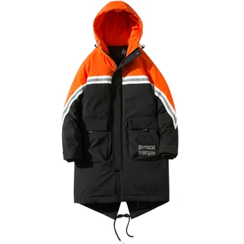 Fashion Winter Man Hooded Coat Long Section Patchwork Men's Coats Keep Warm Black Orange M-3XL Winter Clothes Men
Fashion Winter Man Hooded Coat Long Section Patchwork Men's Coats Keep Warm Black Orange M-3XL Winter Clothes Men
