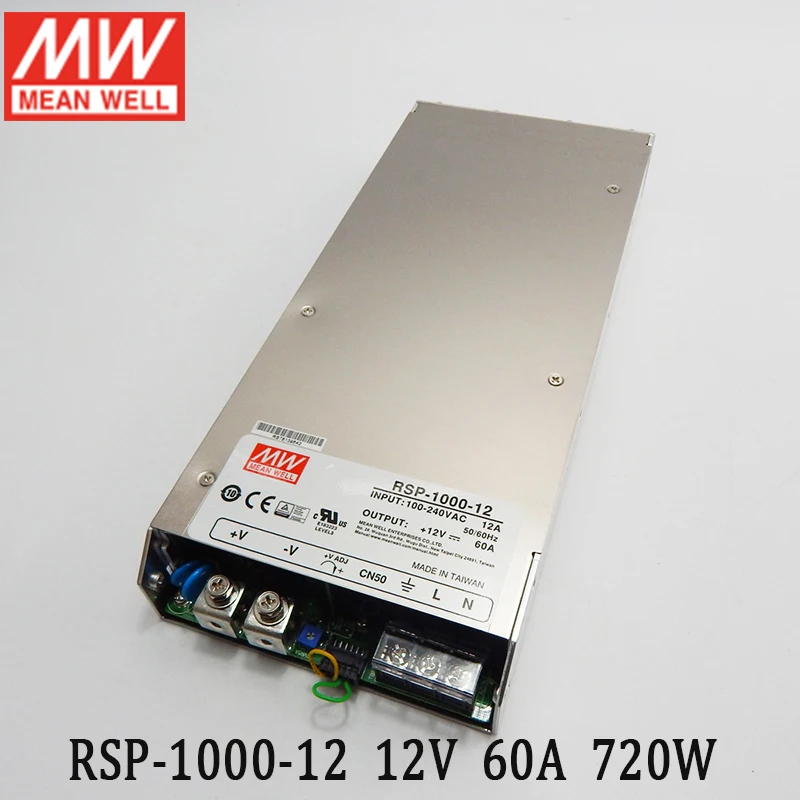 Импульсный источник питания RSP-1000-12 110 В/220 В переменного тока на 12 постоянного 60 А