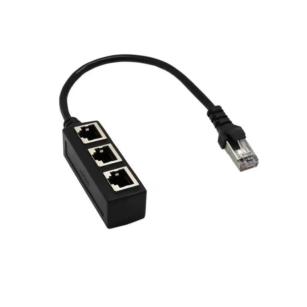 RJ45 Splitter Ethernet Network RJ45 1 Male to 3 Female Connector Adapter Networking Extension Cable Adapter Network Plug
RJ45 Splitter Ethernet Network RJ45 1 Male to 3 Female Connector Adapter Networking Extension Cable Adapter Network Plug