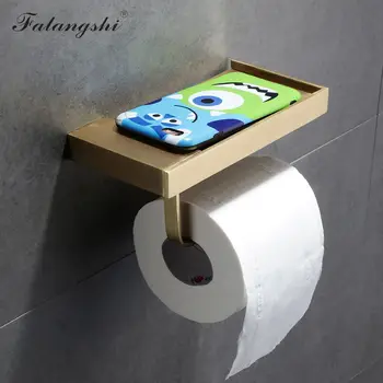Brush Paper Holder With Phone Storage Shelf Bathroom Accessories Copper Brass Toilet Roll Paper Holder Tissue Boxes WB8211
Brush Paper Holder With Phone Storage Shelf Bathroom Accessories Copper Brass Toilet Roll Paper Holder Tissue Boxes WB8211