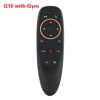 

Wireless keyboard G10 gyro voice air mouse G20S 2.4GHz wireless microphone remote control IR learning for Android TV Box PC