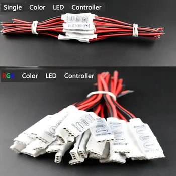 12V Mini 3 Buttons Single RGB Color LED Controller Brightness Dimmer for Led 3528 5050 Strip Light 
12V Mini 3 Buttons Single RGB Color LED Controller Brightness Dimmer for Led 3528 5050 Strip Light