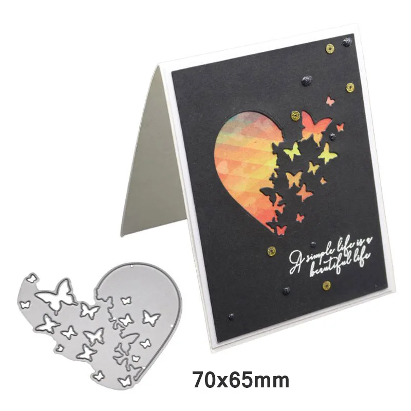 Heart Butterfly Metal Cutting Dies Stencil DIY Scrapbooking Album Stamp Paper Card Embossing Craft Decor
Heart Butterfly Metal Cutting Dies Stencil DIY Scrapbooking Album Stamp Paper Card Embossing Craft Decor