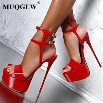 Big Size 41 42 43 44 45 46 16CM High Heels Sandals Summer Sexy Open Toe Party Dress Platform Gladiator Women Ankle-Wrap Shoes
Big Size 41 42 43 44 45 46 16CM High Heels Sandals Summer Sexy Open Toe Party Dress Platform Gladiator Women Ankle-Wrap Shoes