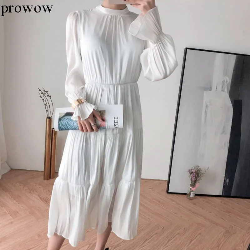 2020 Spring White Lotus Leaf Dress Women French Niche Over The Knee Foreign Style Retro Long Sleeve Cake Dress Female
2020 Spring White Lotus Leaf Dress Women French Niche Over The Knee Foreign Style Retro Long Sleeve Cake Dress Female