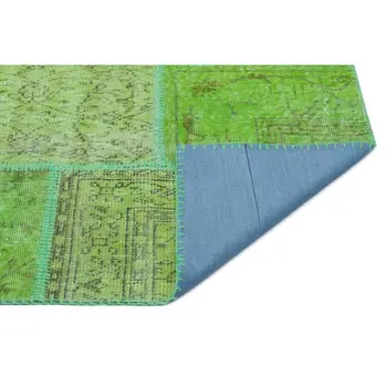 Handmade Green Vintage Overdyed Patchwork Area Rug 160x230 Cm-5'3''X7'7'' 
Handmade Green Vintage Overdyed Patchwork Area Rug 160x230 Cm-5'3''X7'7''