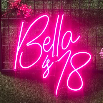 Custom Waterproof Flex Led 3DTransparent Acrylic LOGO Bella is 18 Neon Sign Light Bar Home Room Decoration Ins Party Wedding
Custom Waterproof Flex Led 3DTransparent Acrylic LOGO Bella is 18 Neon Sign Light Bar Home Room Decoration Ins Party Wedding