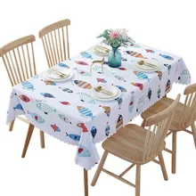 Background-Cloth Tablecloths Manteles Waterproof Animals PVC Cartoon Home Flowers Cactus