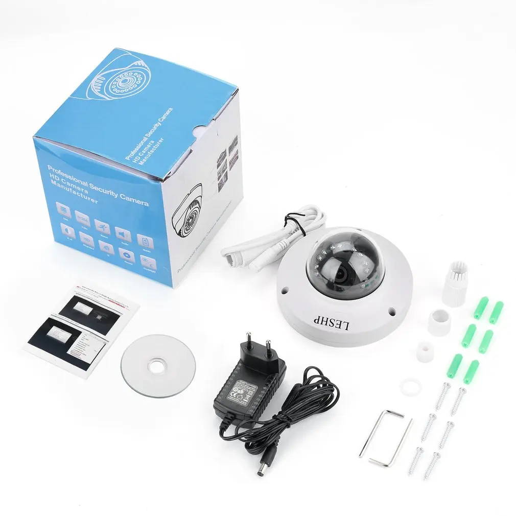 LESHP HD 4.0MP POE IP Bullet Camera Outdoor Waterproof Security Camera Day/Night Vision Motion Detection Intelligent Alarm
LESHP HD 4.0MP POE IP Bullet Camera Outdoor Waterproof Security Camera Day/Night Vision Motion Detection Intelligent Alarm