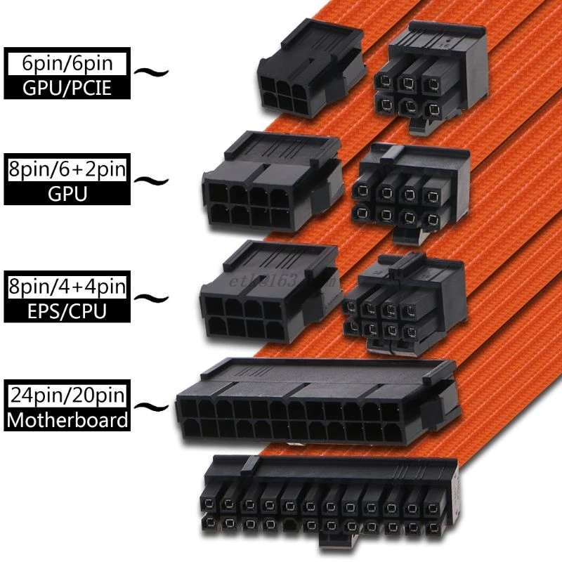 1 комплект кабель удлинитель для графического процессора 30/40 см|Компьютерные
