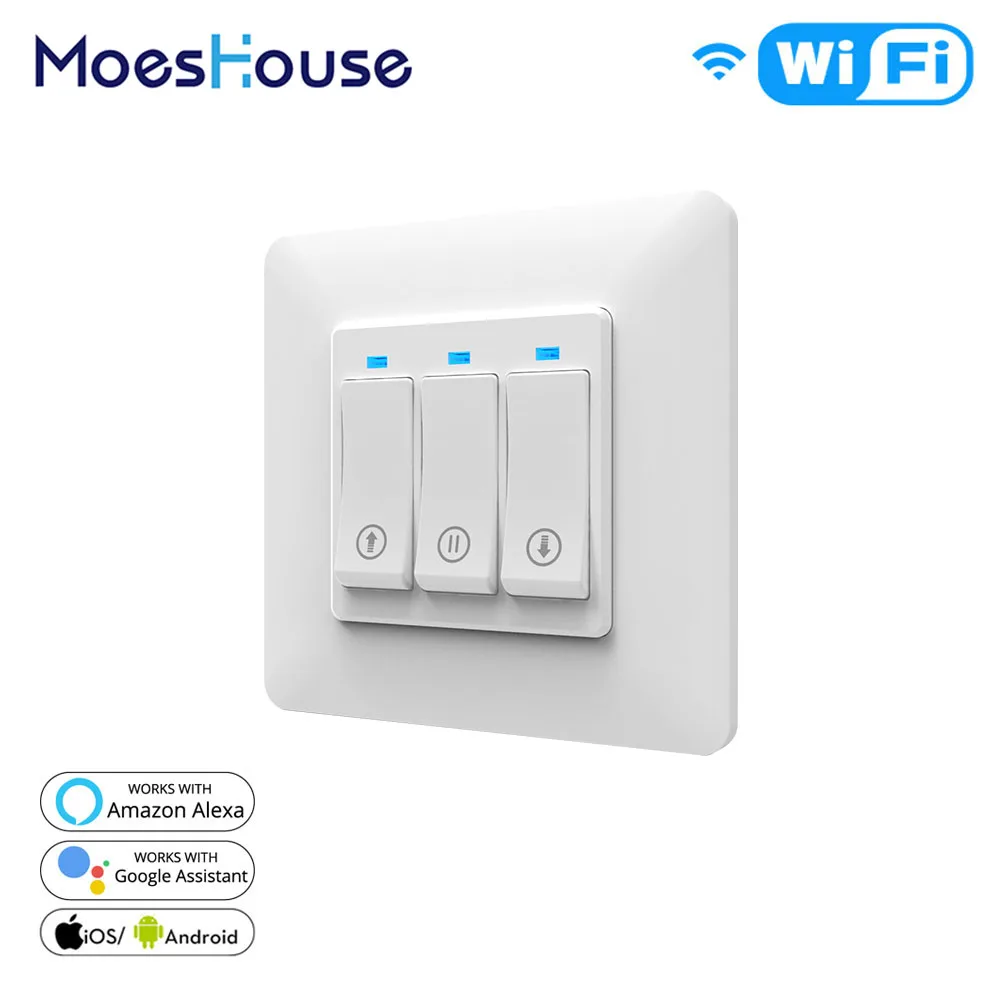 WiFi Smart Push Button Curtain Roller Blinds Shutter Switch Tuya Remote Control Motorized Motor Works with Alexa Google Home
WiFi Smart Push Button Curtain Roller Blinds Shutter Switch Tuya Remote Control Motorized Motor Works with Alexa Google Home