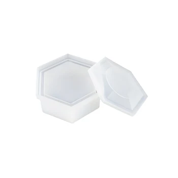 Diy Crystal Epoxy Hexagonal Storage Box Mould Hexagon Jewelry Storage Box Gift Box with Lid Handmade Making Crafts
Diy Crystal Epoxy Hexagonal Storage Box Mould Hexagon Jewelry Storage Box Gift Box with Lid Handmade Making Crafts