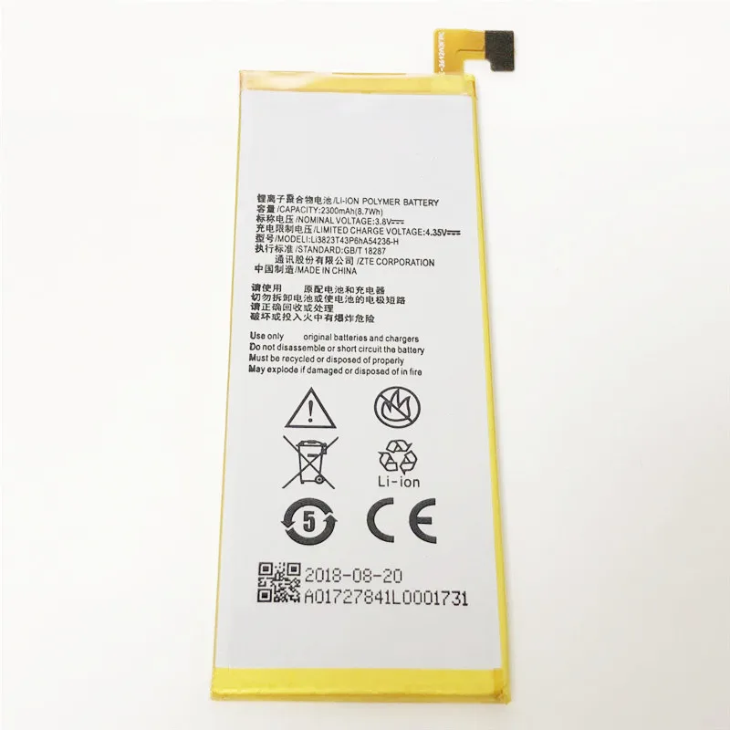 3 8 V 2300mAh Li3823T43P6hA54236 H для ZTE Star 1 S2002 2 S2007 S2005 G720C G720T аккумулятор батарея|batteries