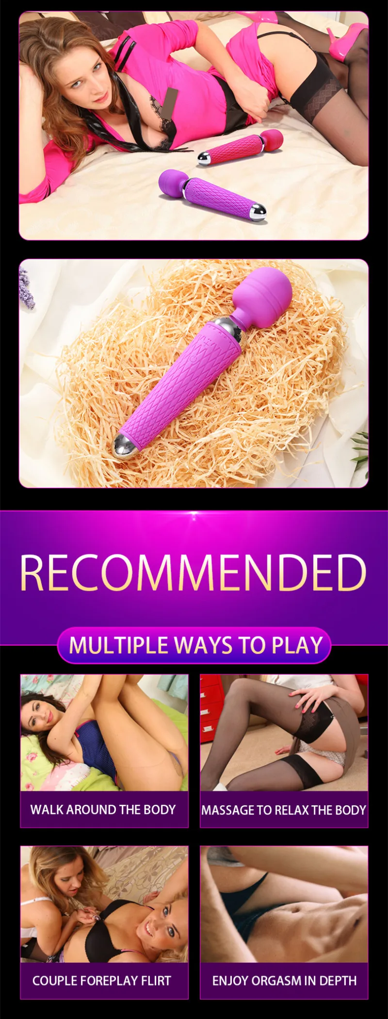 G Spot Vibrators for Women AV Magic Wand Erotic Products Dildo Vibrator Sex Toys for Woman Adults Intimate Goods Machine Shop 13 H74dcf3a2dae44e75b51dbd79e357b17fp