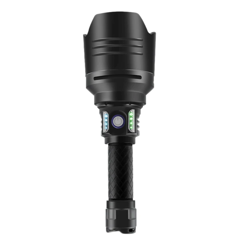 50W P10 LED Flashlight 4 Modes 5000LM Power Display Torch Glare Lamp Without Battery Solid Lamp Holder Large Wide-Angle Lens
50W P10 LED Flashlight 4 Modes 5000LM Power Display Torch Glare Lamp Without Battery Solid Lamp Holder Large Wide-Angle Lens
