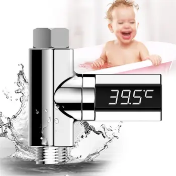 LED Display Celsius Water Temperature Meter Monitor Electricity Shower Thermometer 360 Degrees Rotation Flow Self-Generating
LED Display Celsius Water Temperature Meter Monitor Electricity Shower Thermometer 360 Degrees Rotation Flow Self-Generating