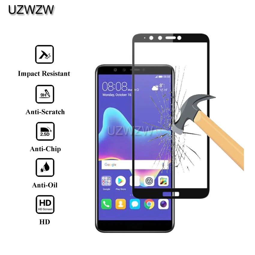 Full Cover Tempered Glass For Huawei Y9 2018 Tempered Glass Screen Protector Protective Glass For Huawei Y9 2018
Full Cover Tempered Glass For Huawei Y9 2018 Tempered Glass Screen Protector Protective Glass For Huawei Y9 2018