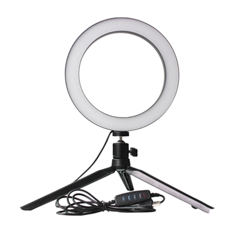 Dimmable Led Lighting Photographic Studio Selfie Ring Light 3200K-5500K with Camera Photo with Usb Cable and Mini Tripod
Dimmable Led Lighting Photographic Studio Selfie Ring Light 3200K-5500K with Camera Photo with Usb Cable and Mini Tripod