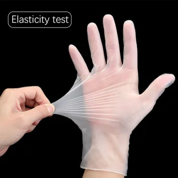 100pcs Disposable vinyl Gloves Anti-static Plastic Gloves For Food Cooking Restaurant Kitchen Cleaning Accessorie
100pcs Disposable vinyl Gloves Anti-static Plastic Gloves For Food Cooking Restaurant Kitchen Cleaning Accessorie