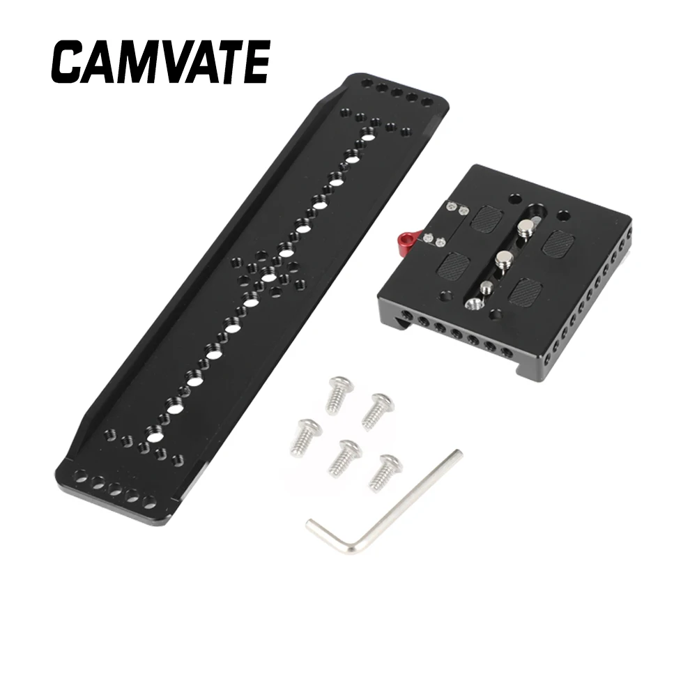 CAMVATE Standard ARRI 12" Sliding Dovetail Bridge Plate & Quick Release Baseplate For DSLR Camera / DV Camcorder Support System
CAMVATE Standard ARRI 12" Sliding Dovetail Bridge Plate & Quick Release Baseplate For DSLR Camera / DV Camcorder Support System