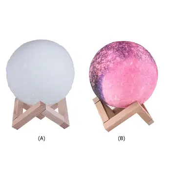Creative 3D Print Rechargeable 16 Colors Moon Bedside Lamp LED Night Light Voice Control Table Lamps Bedroom Decoration
Creative 3D Print Rechargeable 16 Colors Moon Bedside Lamp LED Night Light Voice Control Table Lamps Bedroom Decoration