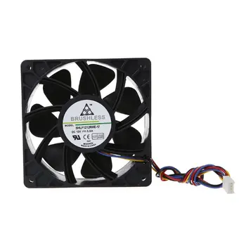 Cooling Fan Dual Ball Bearing Brushless 4pin Computer Server Case 12038 12V 5A S7 S9 D3 L3 E9 T9 PFC1212DE
Cooling Fan Dual Ball Bearing Brushless 4pin Computer Server Case 12038 12V 5A S7 S9 D3 L3 E9 T9 PFC1212DE