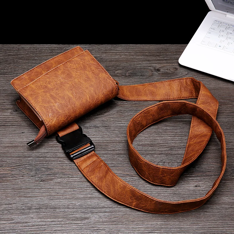 Retro Cortex Portable Cell Phone Single Shoulder Bag Slant Bag Fashionable Male Korean Street Small Breast Bag
Retro Cortex Portable Cell Phone Single Shoulder Bag Slant Bag Fashionable Male Korean Street Small Breast Bag