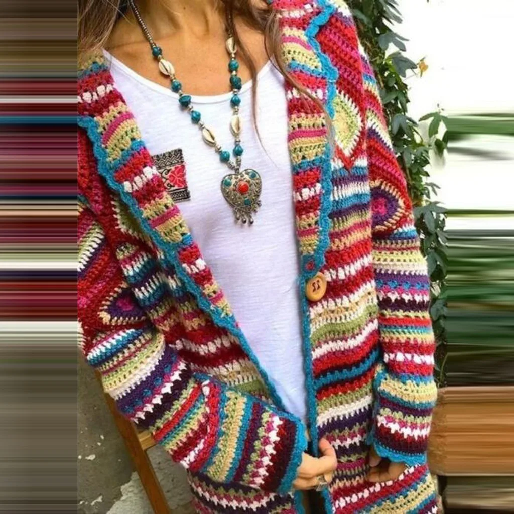 Women Winter Loose causal Vintage Print Ethnic Wind Cardigan Long Sleeve Long Coat Bohemia Overcoats Retro Tribal coats Women
Women Winter Loose causal Vintage Print Ethnic Wind Cardigan Long Sleeve Long Coat Bohemia Overcoats Retro Tribal coats Women