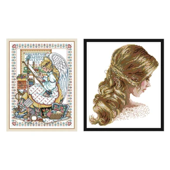 Joy Sunday Cross Stitch Patterns Angel Embroidery 11ct 14ct Printed Canvas DMC Threads for Cross Stitching DIY Hand Needlework
Joy Sunday Cross Stitch Patterns Angel Embroidery 11ct 14ct Printed Canvas DMC Threads for Cross Stitching DIY Hand Needlework