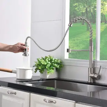 2 Functions Pull Out Type Kitchen Faucet 360 Degree Rotation Cold Hot Sink Water Tap
2 Functions Pull Out Type Kitchen Faucet 360 Degree Rotation Cold Hot Sink Water Tap
