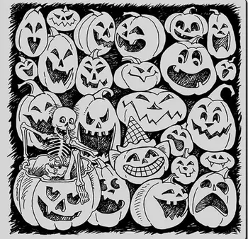 Halloween pumpkin Clear Silicone Stamp / seal for DIY Scrapbooking / Album Decorative Clear Stamp Sheets A125 
Halloween pumpkin Clear Silicone Stamp / seal for DIY Scrapbooking / Album Decorative Clear Stamp Sheets A125