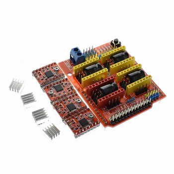 cnc shield v3 engraving machine / 3D Printer / + 4pcs A4988 driver expansion board for Arduino
cnc shield v3 engraving machine / 3D Printer / + 4pcs A4988 driver expansion board for Arduino