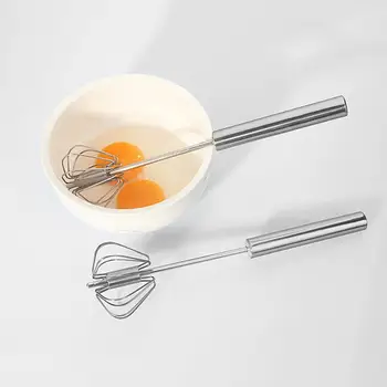 Stainless Steel Hand Pressure Rotating Semi-automatic Eggbeater Simple Convenient Easy To Store Eggmixer Creative Kitchen Gadget
Stainless Steel Hand Pressure Rotating Semi-automatic Eggbeater Simple Convenient Easy To Store Eggmixer Creative Kitchen Gadget