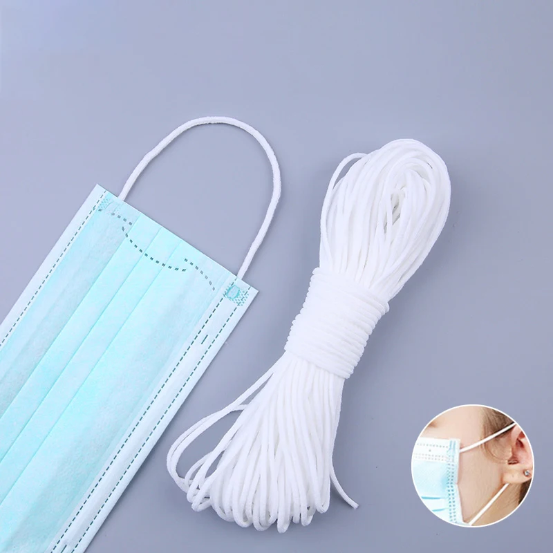 3mm Mask Elastic Band Round Face Mouth Masks Elastic Cord Rubber Band Ear Hanging Rope DIY Clothing Craft Accessories
3mm Mask Elastic Band Round Face Mouth Masks Elastic Cord Rubber Band Ear Hanging Rope DIY Clothing Craft Accessories