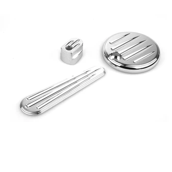 Chrome Motorcycle Accessories Ignition Cap Switch Dash Insert Caps Fuel Tank Door Covers Set For Harley Touring FLHX FLTRX 14-17
Chrome Motorcycle Accessories Ignition Cap Switch Dash Insert Caps Fuel Tank Door Covers Set For Harley Touring FLHX FLTRX 14-17
