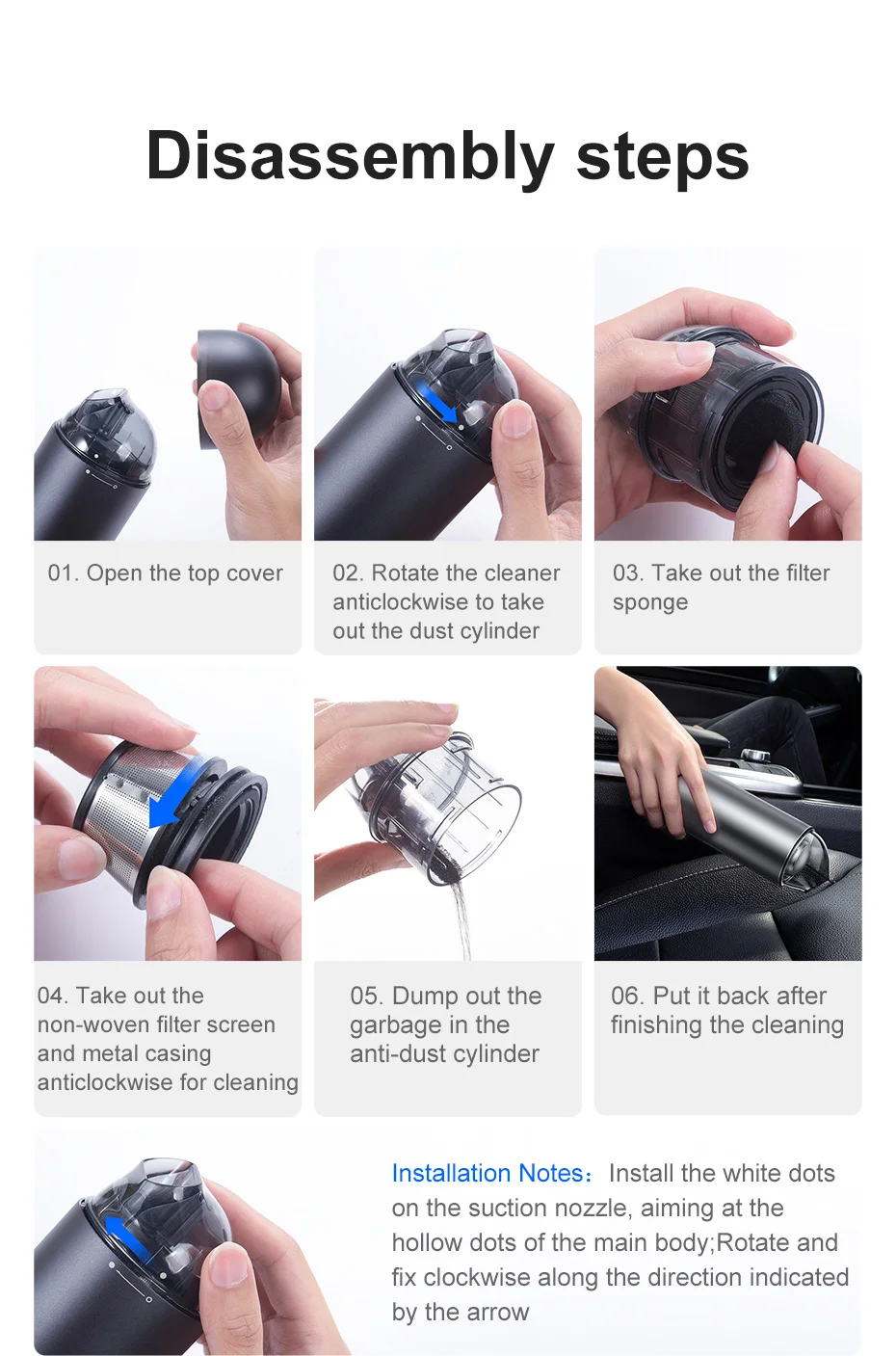Wireless Mini Portable Handheld Car Vacuum Cleaner Wireless Mini Portable Handheld Car Vacuum Cleaner
