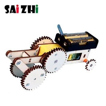 Saizhi Creative DIY Gear Car Wooden Model Building Kits Toys Physical Science Experiments Toy Educational Toy Gift for Children
Saizhi Creative DIY Gear Car Wooden Model Building Kits Toys Physical Science Experiments Toy Educational Toy Gift for Children