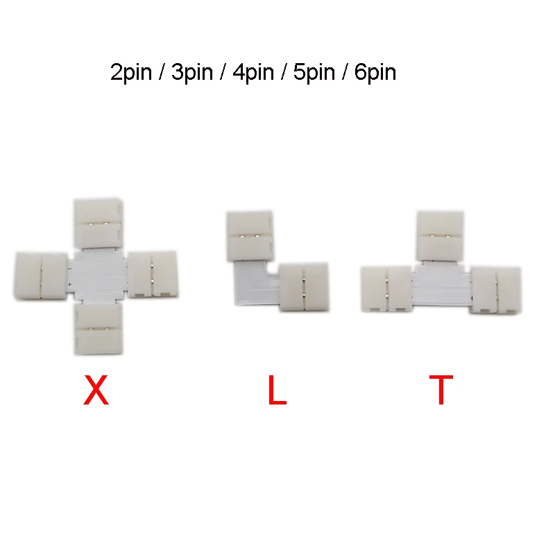 5set L T X Shape 2pin 3pin 4pin 5pin 6pin LED Connector For connecting corner right angle 5050 SMD RGB RGBW 3528 2812 LED Strip
5set L T X Shape 2pin 3pin 4pin 5pin 6pin LED Connector For connecting corner right angle 5050 SMD RGB RGBW 3528 2812 LED Strip