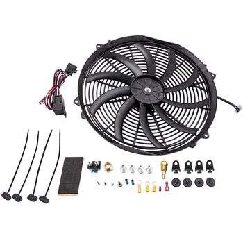 Electric Radiator Fan 80w 3000+ CFM Thermostat Relay Kit 16" Inch
Electric Radiator Fan 80w 3000+ CFM Thermostat Relay Kit 16" Inch
