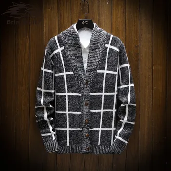 Autumn Winter Men's Thick Sweater coat Collar Sweater Coat Outerwear Winter Fleece Cashmere Liner Sweaters V-neck
Autumn Winter Men's Thick Sweater coat Collar Sweater Coat Outerwear Winter Fleece Cashmere Liner Sweaters V-neck
