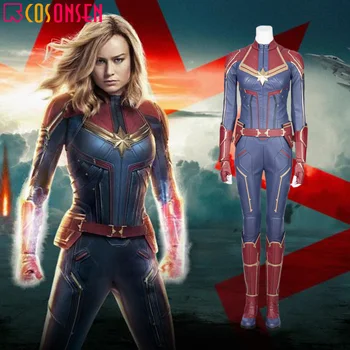 2019 Ms.Marvel Carol Danvers Cosplay Costume Captain Marvel Jumpsuit Deluxe Leather Outfit COSPLAYONSEN Made 
2019 Ms.Marvel Carol Danvers Cosplay Costume Captain Marvel Jumpsuit Deluxe Leather Outfit COSPLAYONSEN Made