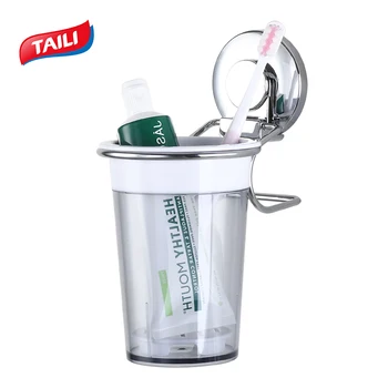 Bathroom Plastic Suction Cup Toothbrush Holder Bathroom Decor Accessories Tooth Paste Holder Set Brush Cup Storage Organizer 
Bathroom Plastic Suction Cup Toothbrush Holder Bathroom Decor Accessories Tooth Paste Holder Set Brush Cup Storage Organizer