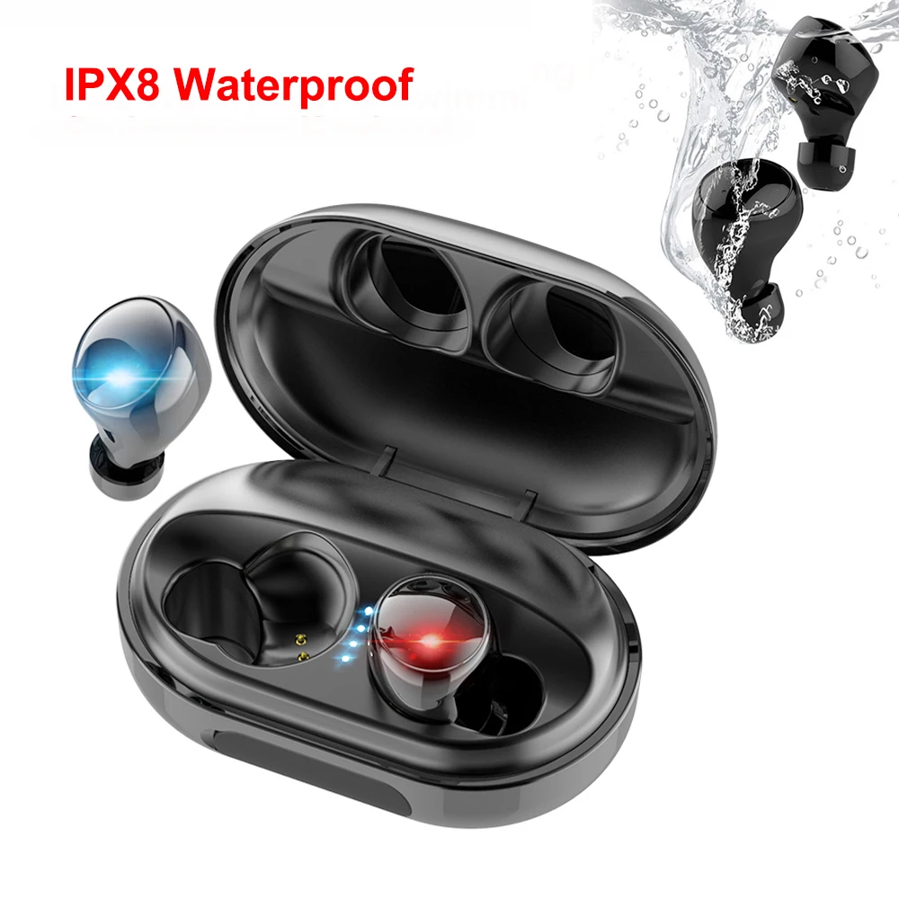 TWS C5 IPX8 Waterproof Bluetooth 5.0 Earphone Mini In Ear Wireless Earbuds Sports Headset With 3500mAh Charging Box
TWS C5 IPX8 Waterproof Bluetooth 5.0 Earphone Mini In Ear Wireless Earbuds Sports Headset With 3500mAh Charging Box