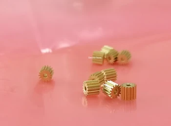 10PCS 0.3M 15T Copper small gear 1.48 1.5 1.98 2 mm bore diameter DIY Toys car RC aircraft GEAR 
10PCS 0.3M 15T Copper small gear 1.48 1.5 1.98 2 mm bore diameter DIY Toys car RC aircraft GEAR