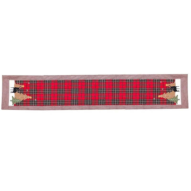 Christmas Table Runner, 1.8M Double Layers Buffalo Plaid Decorative Table Linens Table Flag, Look Rustic Table Mat
Christmas Table Runner, 1.8M Double Layers Buffalo Plaid Decorative Table Linens Table Flag, Look Rustic Table Mat