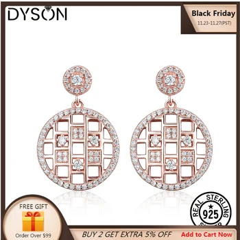 Dyson Rose Gold Plating Hollow Square Luxury Dangle Drop Clear Zircon Earrings Female Fine Jewelry 925 Sterling Sliver Earrings
Dyson Rose Gold Plating Hollow Square Luxury Dangle Drop Clear Zircon Earrings Female Fine Jewelry 925 Sterling Sliver Earrings