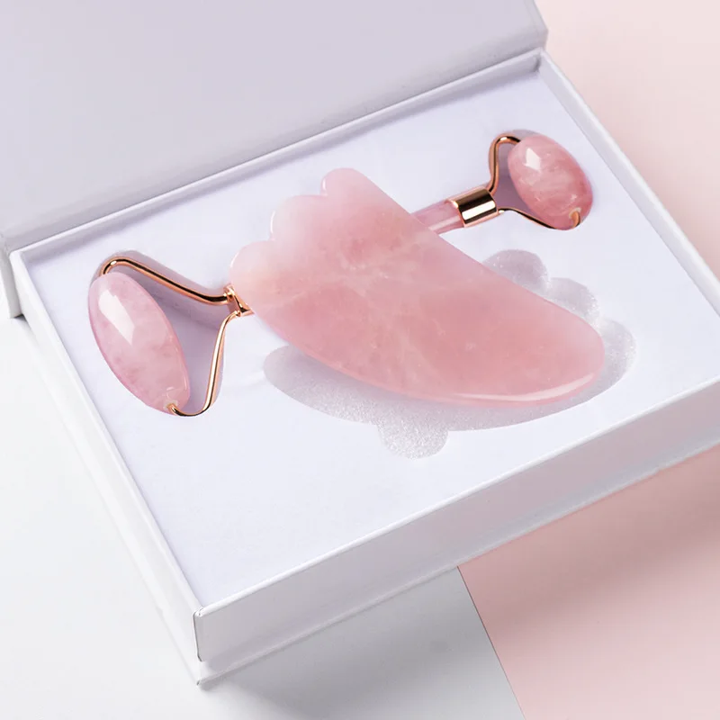 Natural Rose Quartz Jade Roller Gua Sha Set Facial Massager Roller Pink Green Jade Stone Guasha Scraper Face Lift Tools Massage
Natural Rose Quartz Jade Roller Gua Sha Set Facial Massager Roller Pink Green Jade Stone Guasha Scraper Face Lift Tools Massage